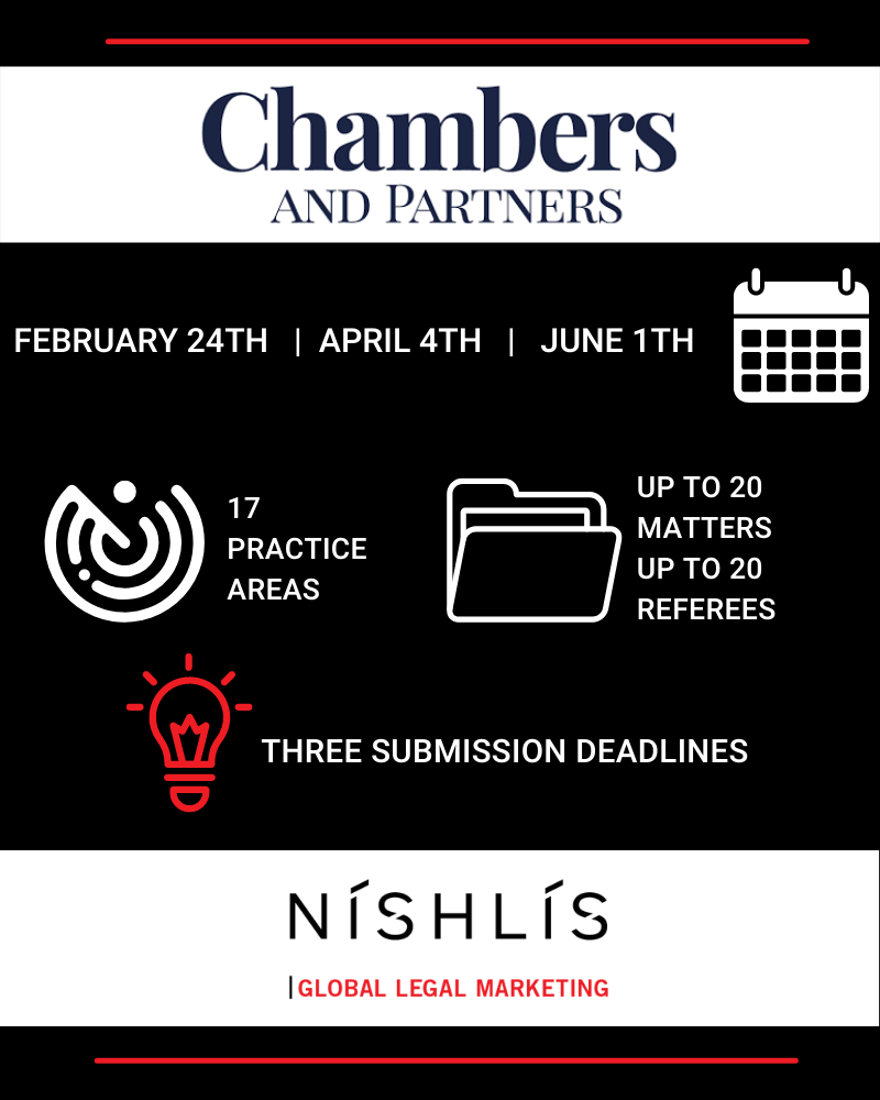 Chambers 2022 – Israel Submission Deadlines and Preparation